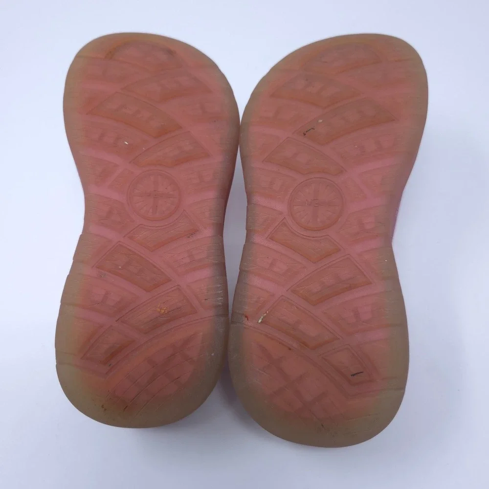 UGG Sport Yeah Glitter Pink Clogs Kids Size K1 Slip On Sandals Shoes